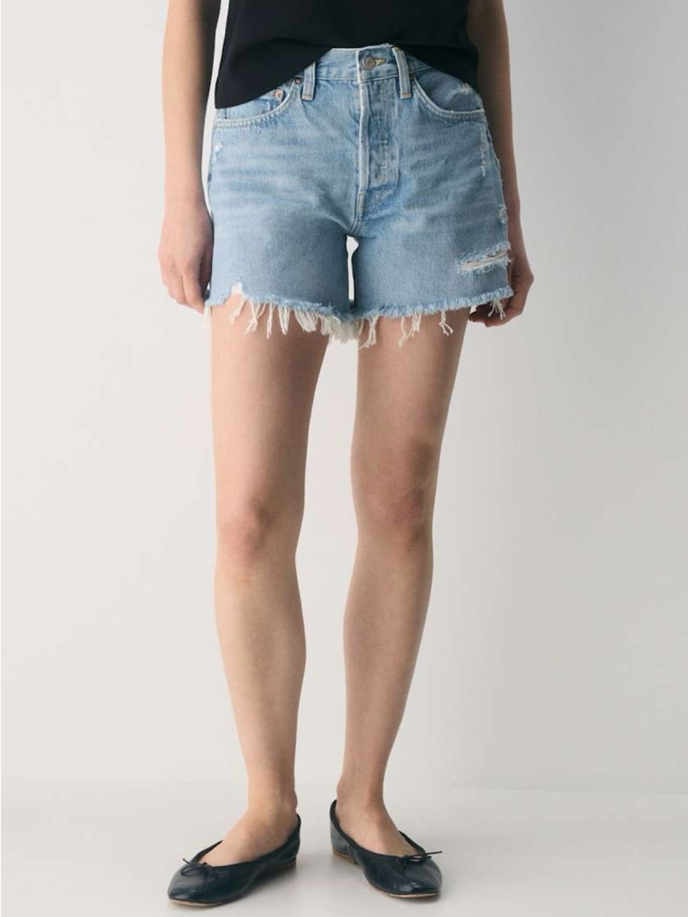 AGOLDE Parker Long Jean Short